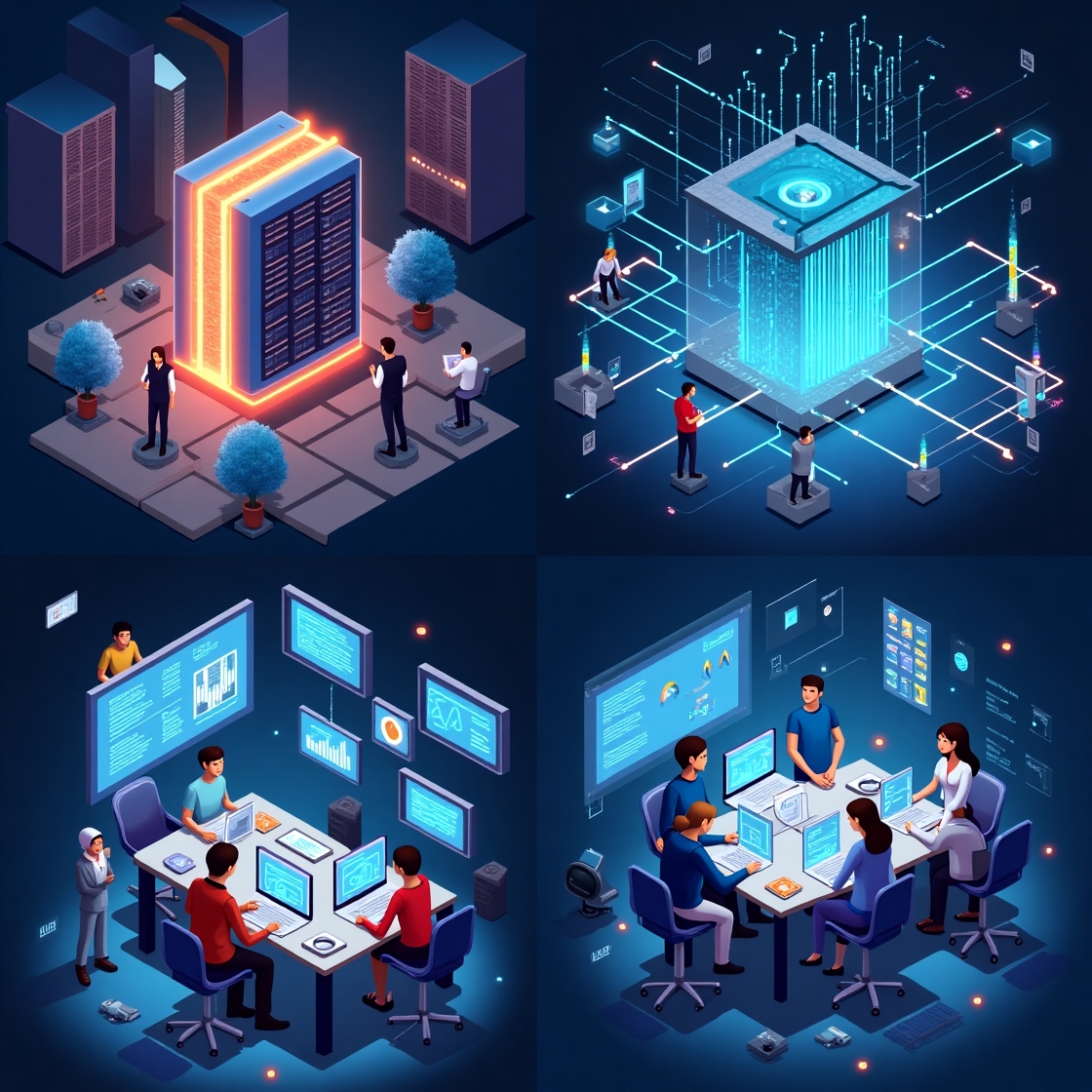 Utilisation de la cybersécurité dans les entreprises : analyse de données, travail collaboratif et protection des systèmes