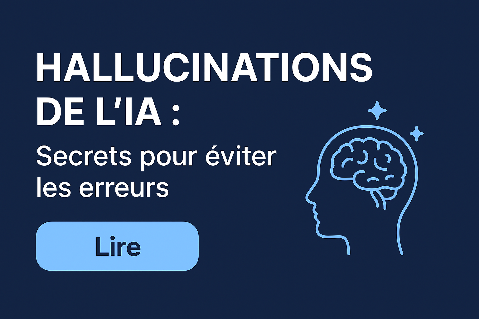 Schéma représentant un cerveau humain connecté à un réseau d’intelligence artificielle, symbolisant la prévention des erreurs